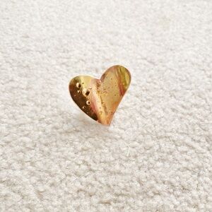 Jules Smith Cocktail Gold Heart Ring